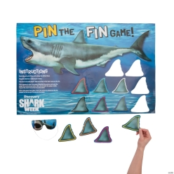 Shark Week Pin the Fin Large Game for 10